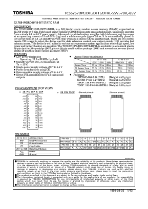 TC55257DFTL Datasheet PDF Toshiba