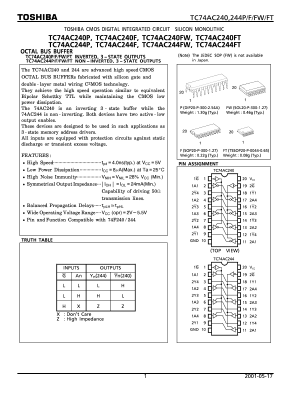 TC74AC240FW Datasheet PDF Toshiba
