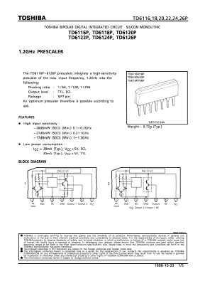 TD6122P Datasheet PDF Toshiba
