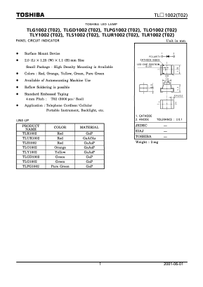 TLG1002 Datasheet PDF Toshiba