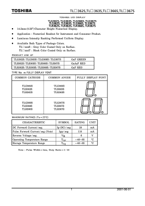 TLG362S Datasheet PDF Toshiba