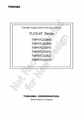 TMP47C422N Datasheet PDF Toshiba