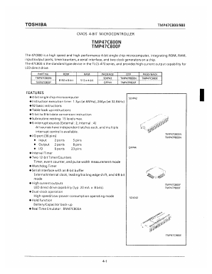 TMP47C800 Datasheet PDF Toshiba