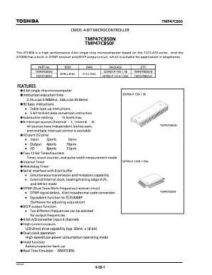 TMP47C850N Datasheet PDF Toshiba