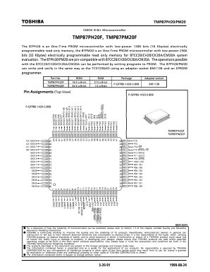 TMP87PM20 Datasheet PDF Toshiba