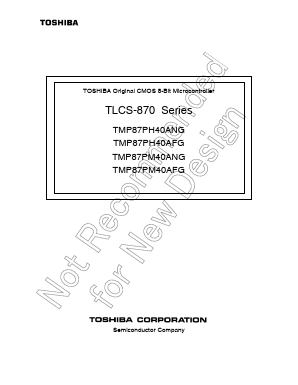 TMP87PH40AN Datasheet PDF Toshiba