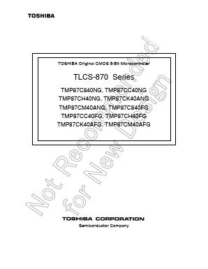 TMP87C840 Datasheet PDF Toshiba