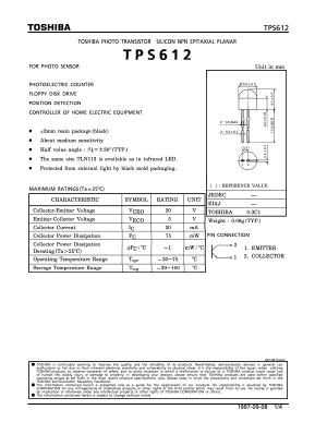 TPS612 Datasheet PDF Toshiba