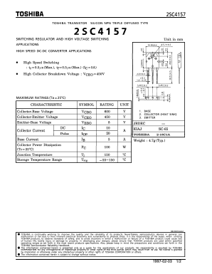 C4157 Datasheet PDF Toshiba