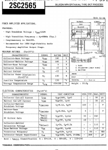 2SC2565Y Datasheet PDF Toshiba