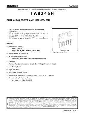 TA8246H Datasheet PDF Toshiba