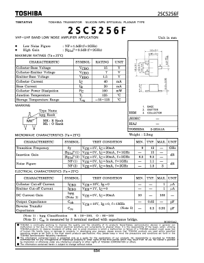 2SC5256F Datasheet PDF Toshiba