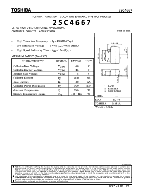 2SC4667 Datasheet PDF Toshiba