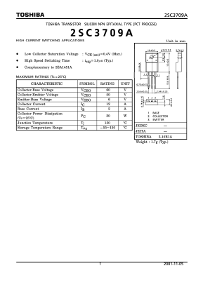 2SC3709 Datasheet PDF Toshiba
