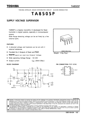 TA8505 Datasheet PDF Toshiba