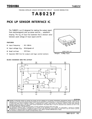 TA8025F Datasheet PDF Toshiba