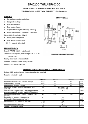ER602DC Datasheet PDF Transys Electronics