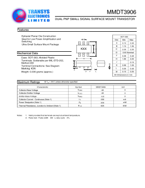 MMDT4403 Datasheet PDF Transys Electronics