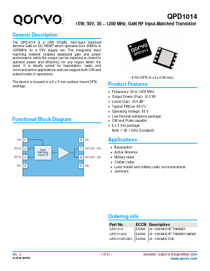 QPD1014 Datasheet PDF TriQuint Semiconductor