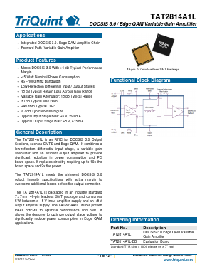 TAT2814A1L Datasheet PDF TriQuint Semiconductor