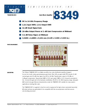 TGA8349 Datasheet PDF TriQuint Semiconductor