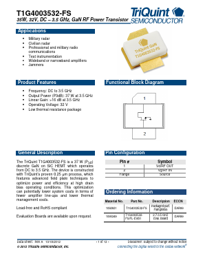 T1G4003532-FS Datasheet PDF TriQuint Semiconductor