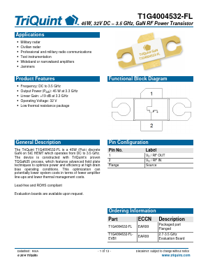 T1G4004532-FL Datasheet PDF TriQuint Semiconductor