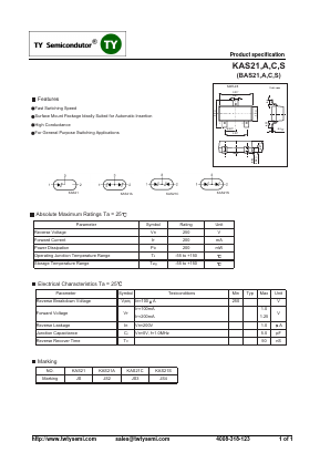 KAS21 Datasheet PDF TY Semiconductor