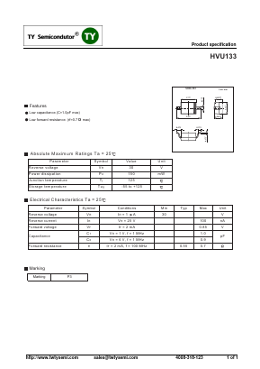 HVU133 Datasheet PDF TY Semiconductor