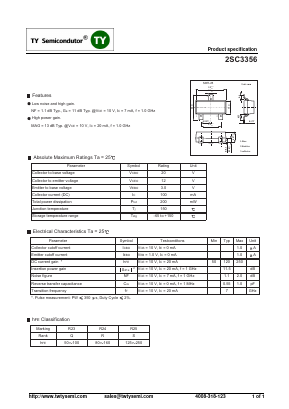 C3356 Datasheet PDF TY Semiconductor
