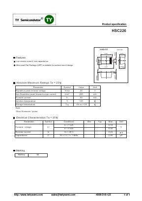 HSC226 Datasheet PDF TY Semiconductor