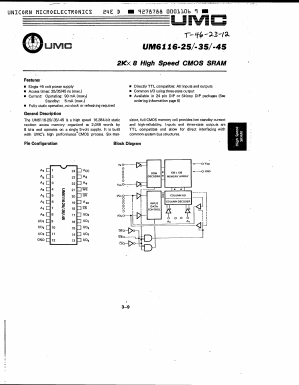 UM6116-25 Datasheet PDF UMC Corporation