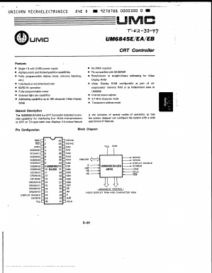 UM6845EA Datasheet PDF UMC Corporation