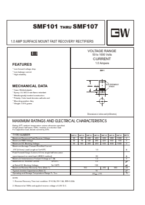 SMF103 Datasheet PDF UNIOHM CORPORATION
