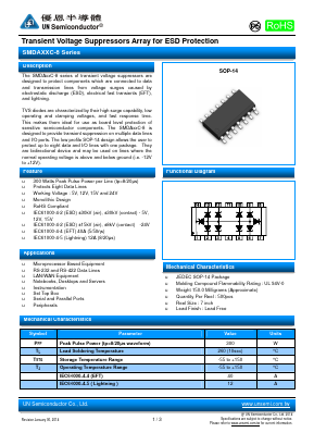 SMDA12C-8 Datasheet PDF UN Semiconducctor INC