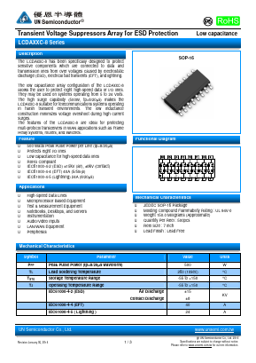 LCDA05C-8 Datasheet PDF UN Semiconducctor INC