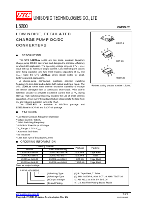L5200L-AD-AG6-R Datasheet PDF Unisonic Technologies