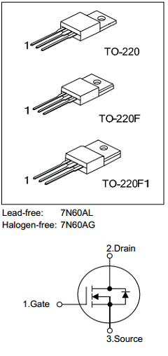 7N60AL-B-TF3-T Datasheet PDF Unisonic Technologies