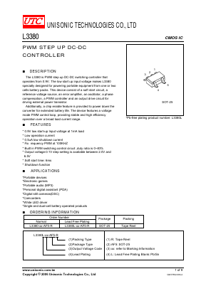 L3380-30-AF5-R Datasheet PDF Unisonic Technologies