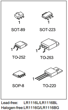 LR1116G-30-S08-A-R Datasheet PDF Unisonic Technologies