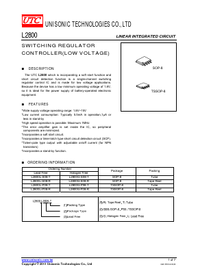 L2800G-P08-T Datasheet PDF Unisonic Technologies