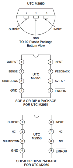 UTCM2951-3.6 Datasheet PDF Unisonic Technologies