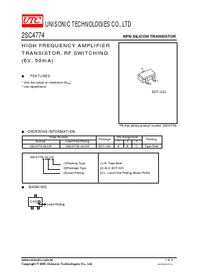 2SC4774 Datasheet PDF Unisonic Technologies