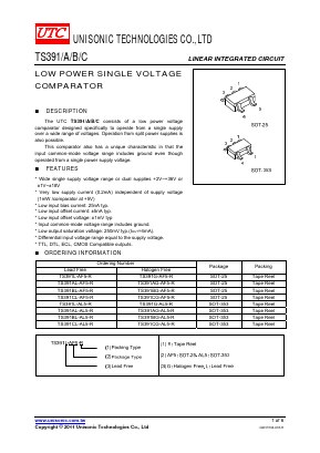 TS391B Datasheet PDF Unisonic Technologies