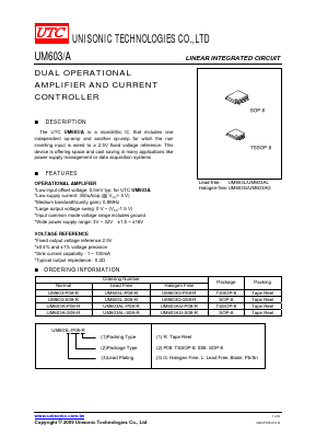 UM603AL Datasheet PDF Unisonic Technologies