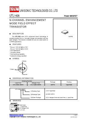 UTL1426L-S08-R Datasheet PDF Unisonic Technologies