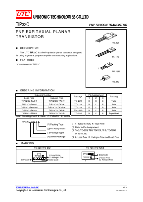 TIP32CG-T60-K Datasheet PDF Unisonic Technologies