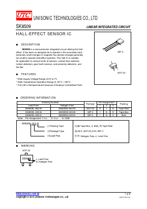SK8509 Datasheet PDF Unisonic Technologies