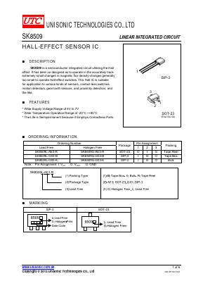 SK8509 Datasheet PDF Unisonic Technologies