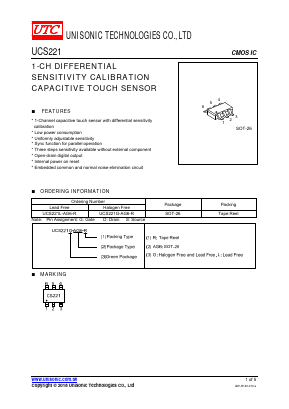 UCS221L-AG6-R Datasheet PDF Unisonic Technologies